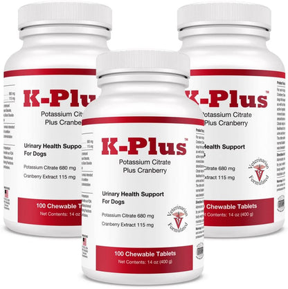 K-Plus Potassium Citrate Plus Cranberry Supplement for Dogs - UTI Remedy Chewable Tablets - Supports Bladder Health - For Every Dog Breed (100 Tabs) - Image 15