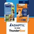 ThunderEase large dog calming collar laid flat to display 24 inch sizing