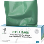 EcoLeo cat waste disposal refill bags roll front view
