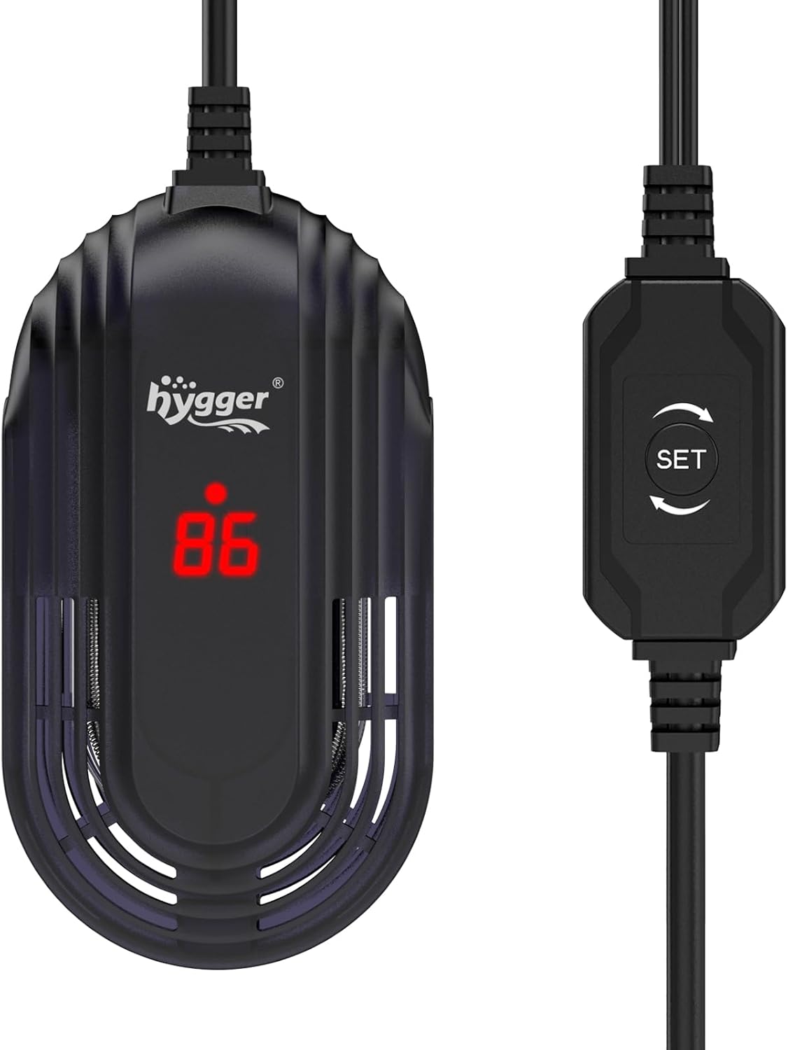 Hygger 15W submersible betta aquarium heater front view
