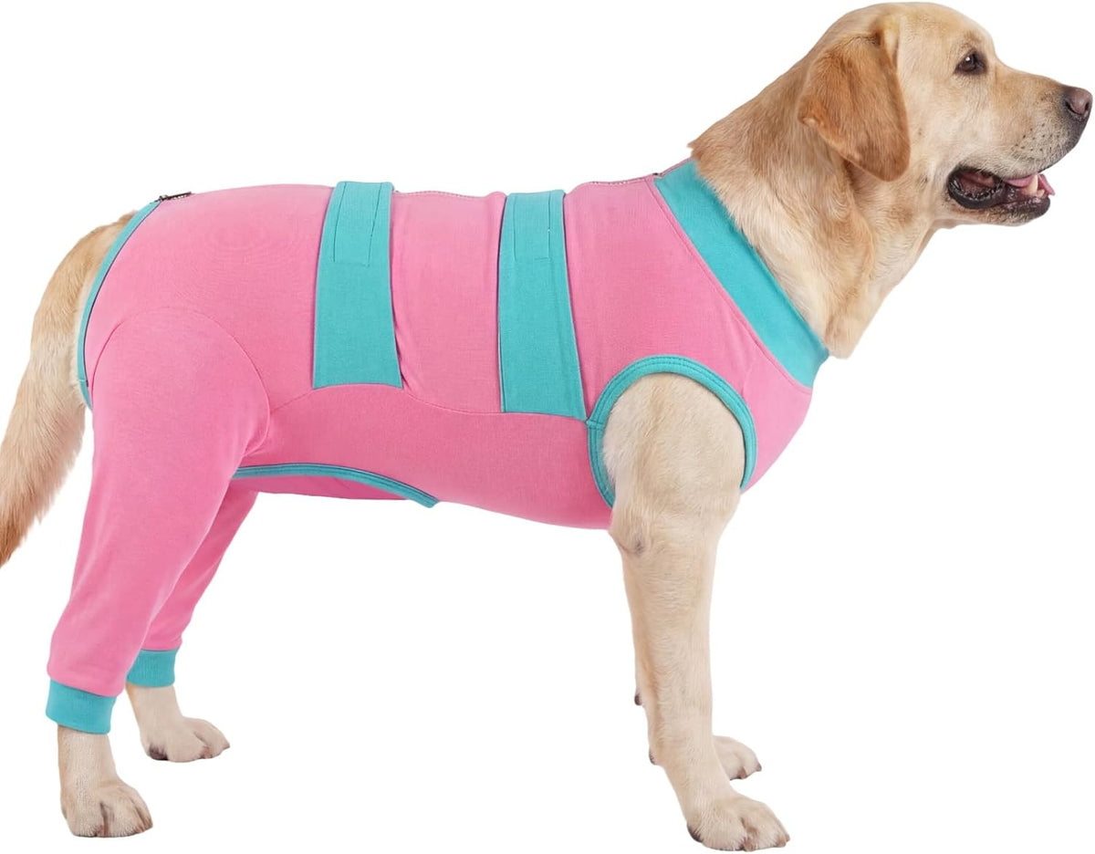 Lelepet Dog Surgery Recovery Suit for Rear Legs, Soft Dog Pants to Prevent Licking, Adjustable Long Sleeve Pet Onesie Pajamas for Dogs, Cone Alternative Leg Sleeve Bodysuit for Dogs After Spay/Neuter - Image 10
