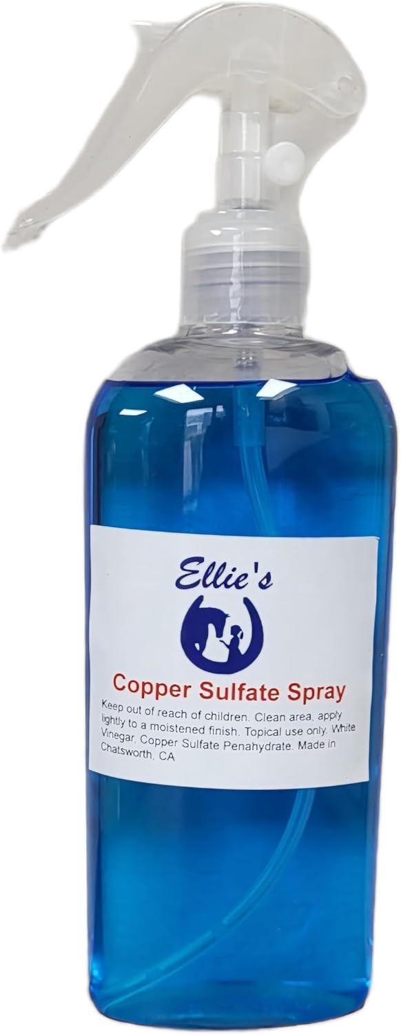 Angry Horse Forge Ellie's Copper Sulfate Spray Blue 8 fluid ounce front view authentic equine hoof thrush treatment