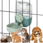35oz Hanging Automatic Rabbit Water Dispenser, Cage Water Bottle Auto Gravity Pet Water Station for Small Animals, Puppy Kitten Rabbit Chinchilla Hedgehog Ferret, 1L(Green) - Image 1
