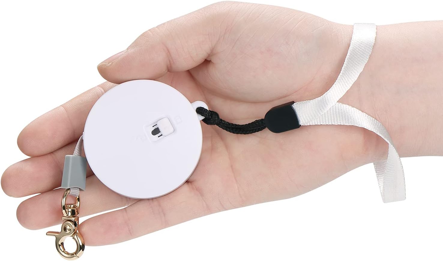 Cugbcug mini retractable dog leash white front view