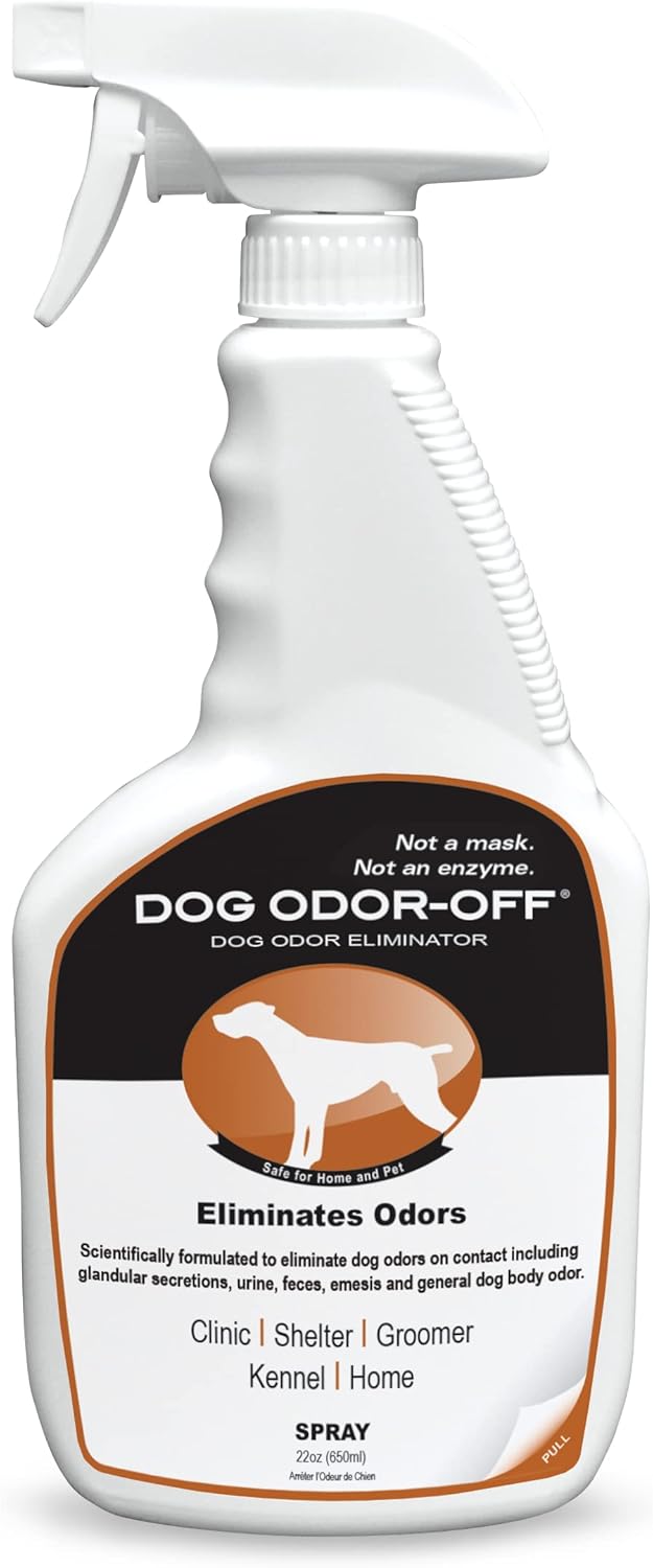 Authentic imported USA pet deodorizer bottle for multi surface household cleaning.