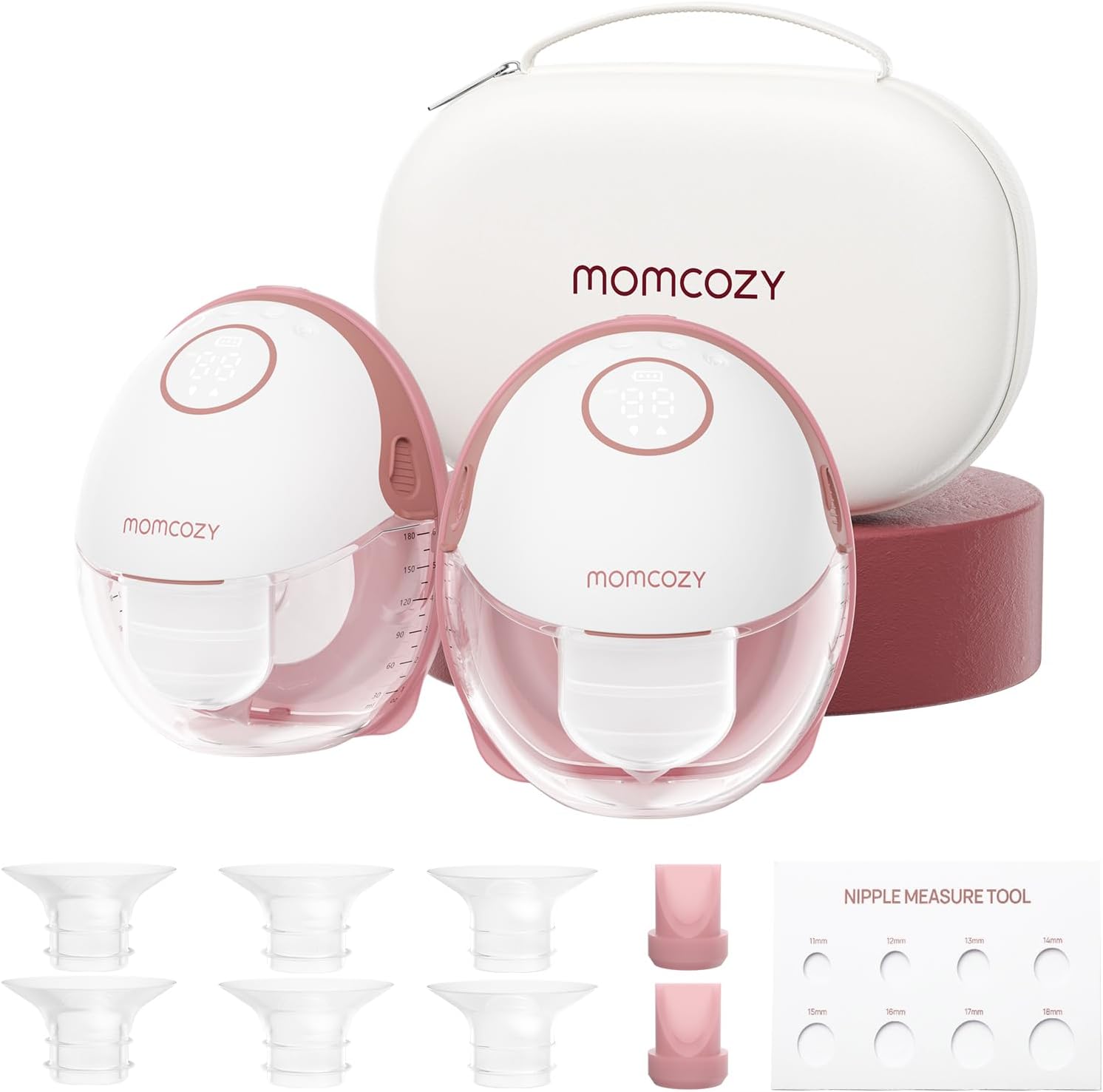 Momcozy M6 Hands-Free Wearable Breast Pump front view
