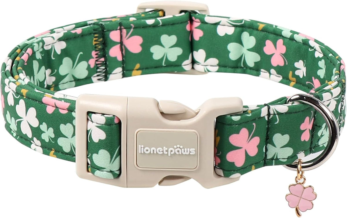 Lionet Paws Floral Dog Collar- Cute Spring Wildflowers Daisy Fleabane Dog Collars with Plastic Buckle, Light Adjustable Dog Collars for Small Medium Dogs - Image 11