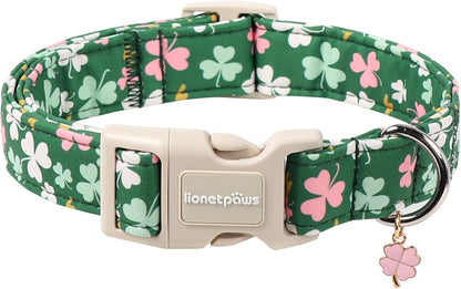 Lionet Paws Floral Dog Collar- Cute Spring Wildflowers Daisy Fleabane Dog Collars with Plastic Buckle, Light Adjustable Dog Collars for Small Medium Dogs - Image 11