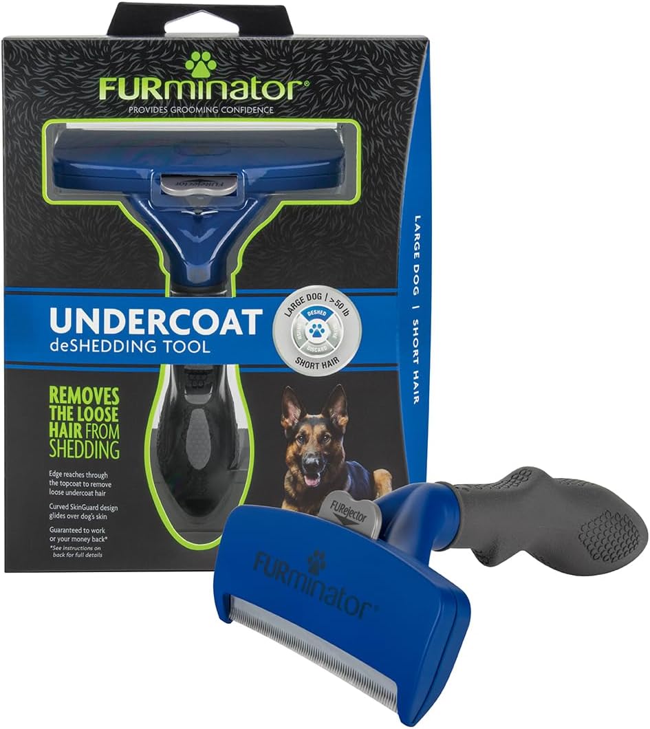 FURminator Large Dog Undercoat deShedding Tool for Long Hair, Reduces Loose Hair From Shedding - Image 13