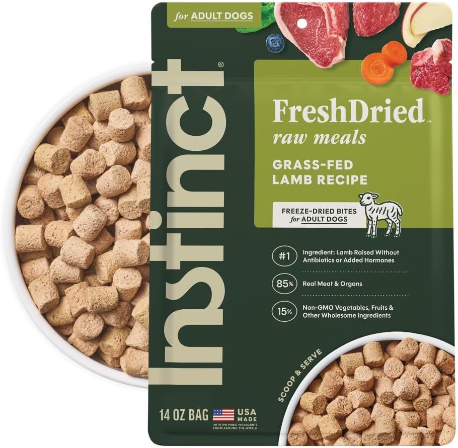 Instinct Freeze-Dried Meals, FreshDried Bites, Natural Dog Food, Grain-Free - Grass-Fed Beef, 25 oz. Bag - Image 14
