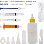 Clear volume measurement scale marked on the side of the 60ml pet bottle