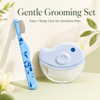 2 Pack Pet Eye Face Comb for Dogs Cats Fine Tooth Eye Booger Tear Stain Remover Cat Brush for Shedding Cat Brushes for Indoor Cats Deshedding Tool Short Hair Dogs Puppies Rabbits Blue - Image 9