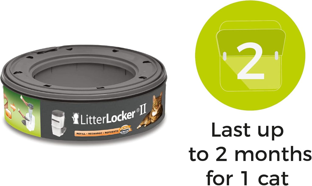 LitterLocker replacement cartridge ready for disposal system installation
