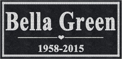 High quality finish of Absolute Black Granite memorial stone
