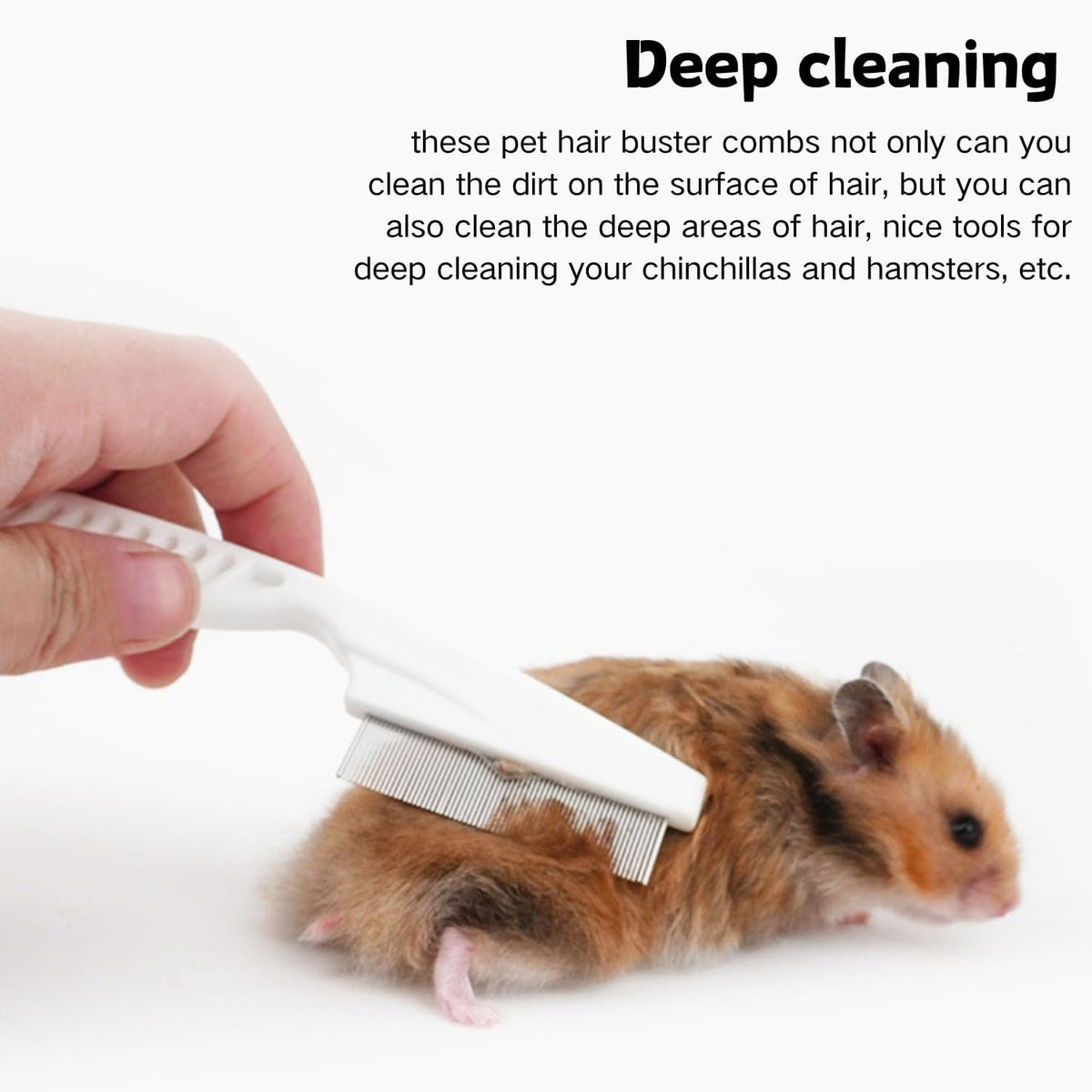 Side view of the small animal face brush demonstrating its lightweight and durable handle design.