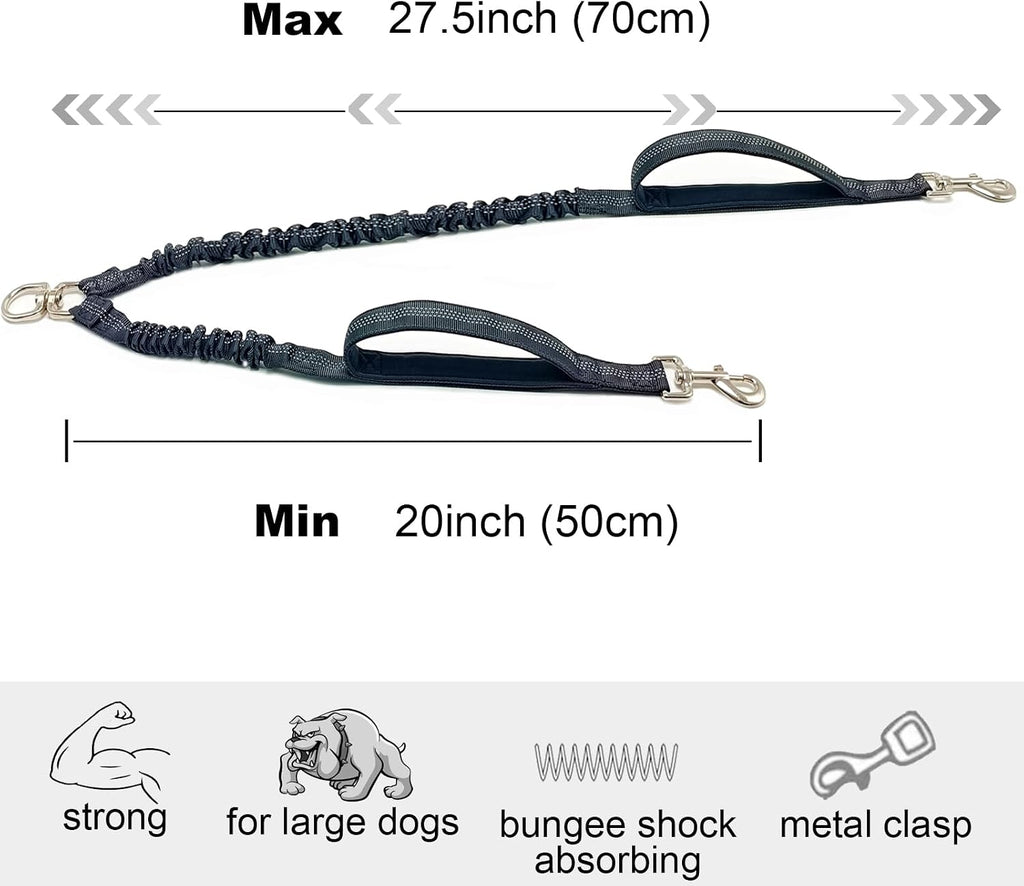Close up of the three hundred sixty degree no tangle swivel mechanism on the dual dog splitter.
