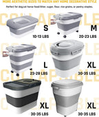 Hoytamdar storage container with silicone bowl and scoop in kitchen setting