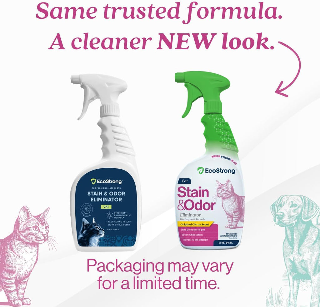 Eco Strong bio enzymatic spray bottle label details