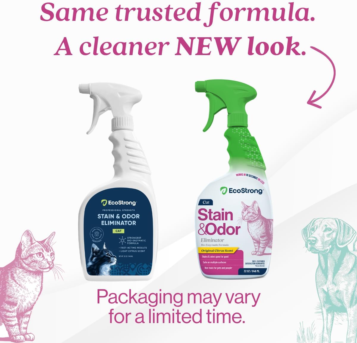 Eco Strong bio enzymatic urine odor neutralizer citrus scent pet cleaner