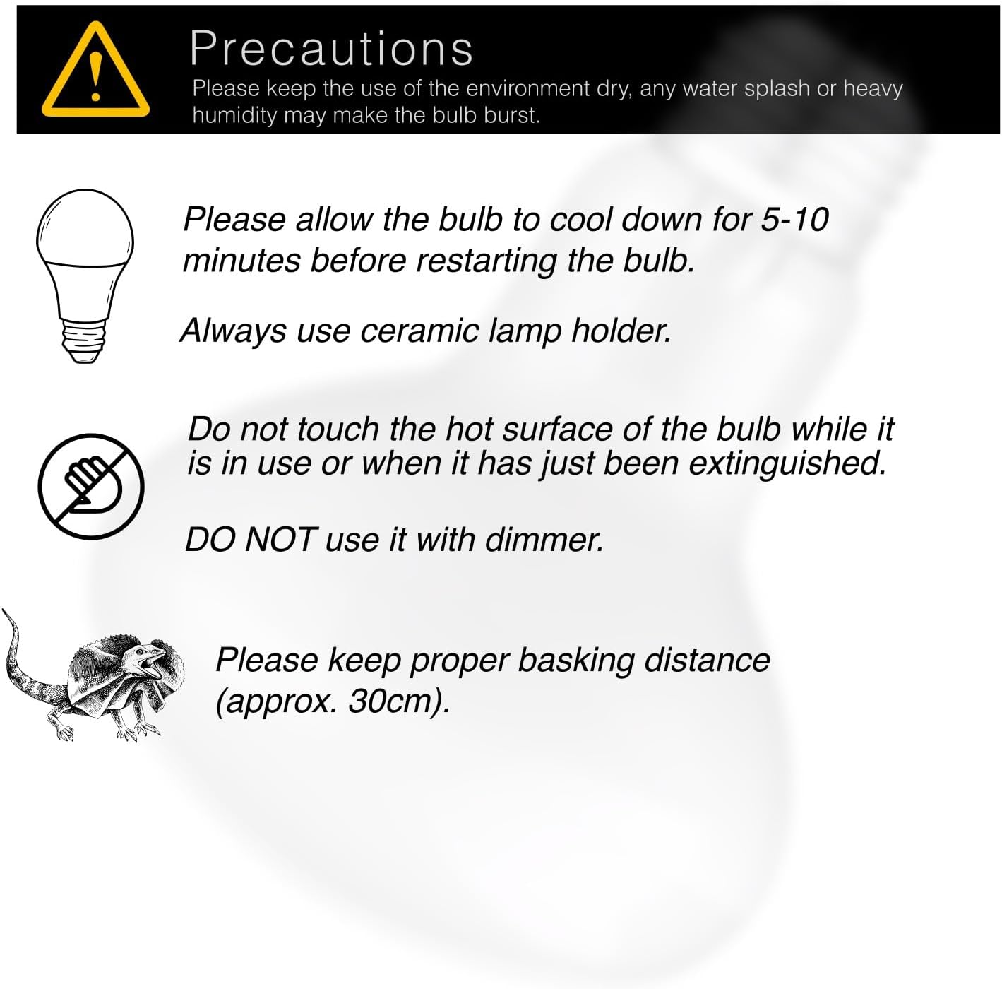 ReptiKing daylight heating point reflector angle view