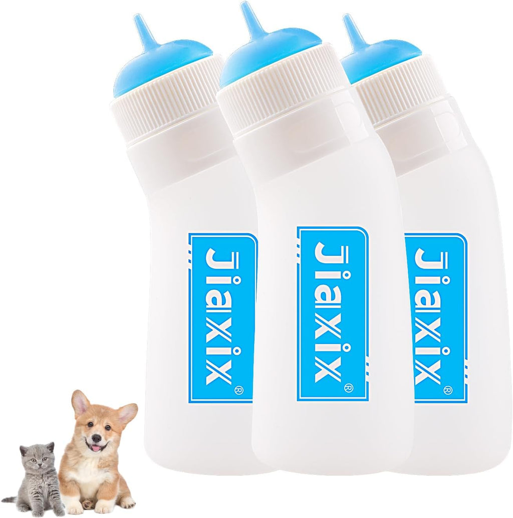 3 Pack Kitten Silicone Nursing Bottle,Silicone Feeding Nipple, Reusable Newborn Kitten Supplies, Suitable for Feeding Kitten, Puppy, Rabbit, Hamster (Yellow, Small) - Image 9