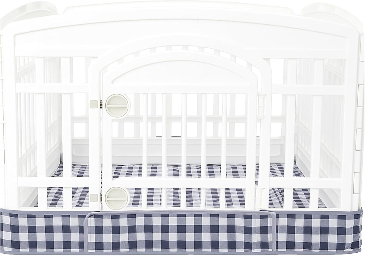 Dog Playpen Bottom Pad Fits for 36 Inch 4 Panels Exercise Pet Playpen, Dog Crate Pad Puppy Playpen Pad, Hoop and Loop Design (Note: Playpen Not Included). -Pink - Image 9