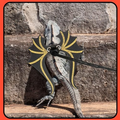 Reptile safety harness for outdoor walking