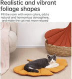 Reversible cotton pet mat showing the high quality stitched quilted leaf veins texture.