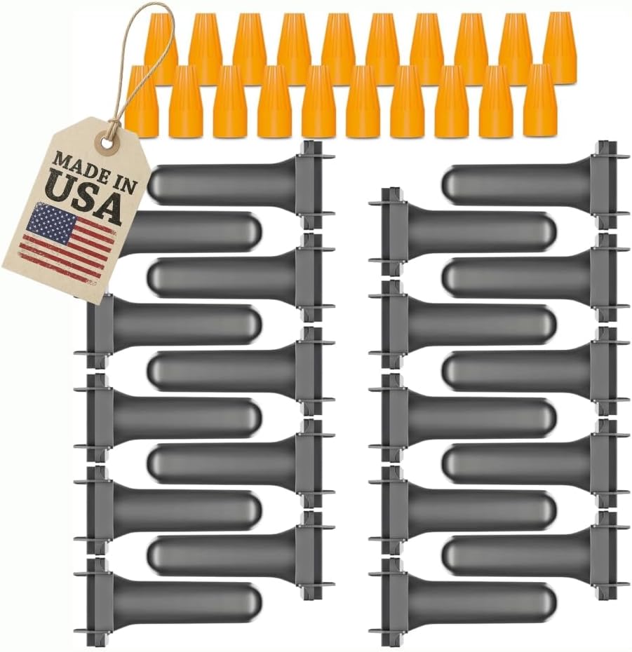 Durable USA imported electrical wire splice connectors for outdoor direct burial.