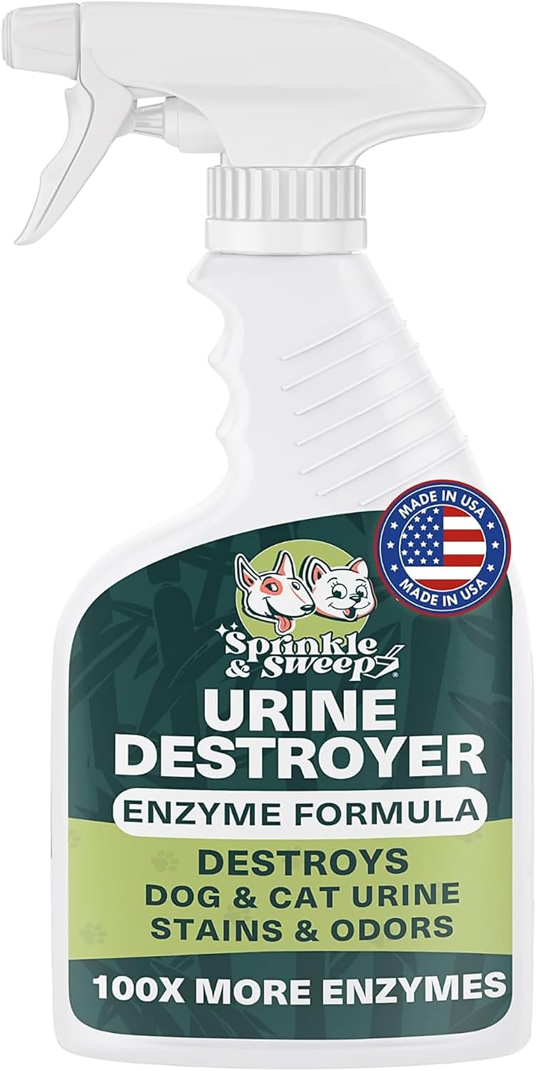 Sprinkle & Sweep: Pet Stain & Odor Enzyme Spray - 32oz, 2 Pack - No Scrubbing Concentrated Formula, Dog & Cat Urine Destroyer, Carpet Spot Cleaning - Image 11