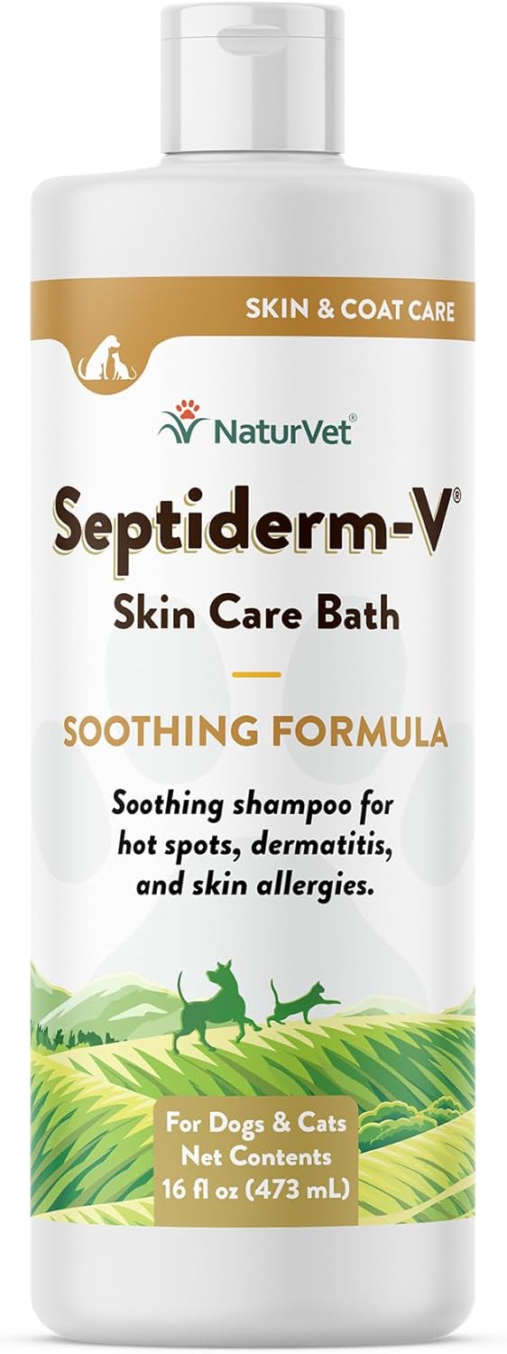 NaturVet Green Tree Septiderm-V Skin Care Lotion for Dogs & Cats - Pet Health Supplement for Dermatitis, Dog Skin Allergies, Itching, Hot Spots, Cat Rashes - Pet Lotion, Grooming Aid - 8 Oz. - Image 10
