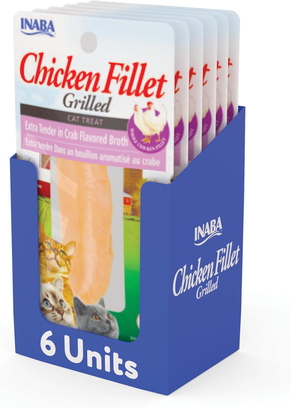 INABA Premium Grilled Chicken Fillet Cat Treats with Vitamin E and Green Tea Extract, 0.9 Ounces Each, Pack of 10, Variety Box - Image 12
