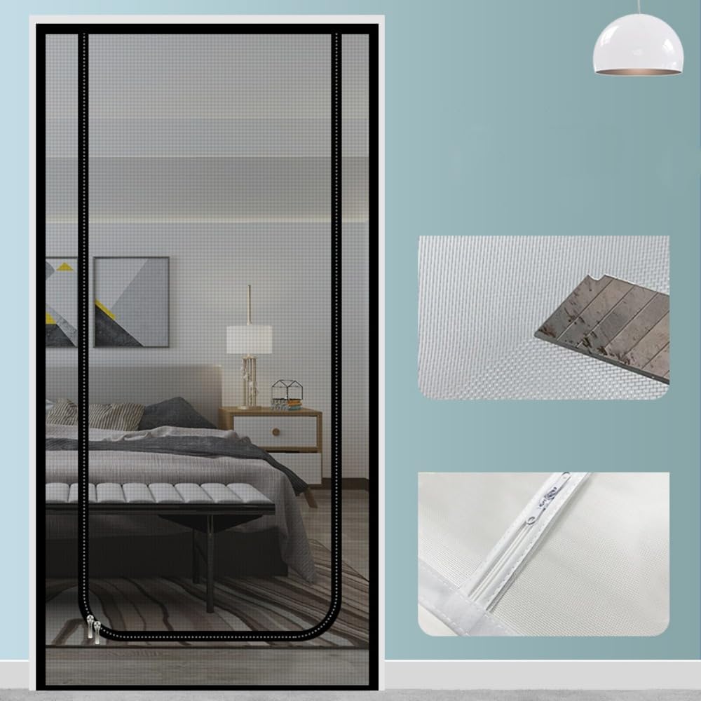 Side view of pet proof screen door closure