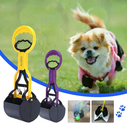 Andiker dog jaw scoop short handle ergonomic grip details