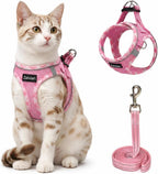 Escape Proof Cat Harness and Leash, Adjustable Vest, Beige, S | Soft Reflective Mesh with Dual D-Rings, Step-In Fit, Quick Buckle and 5 ft Leash for Outdoor Walks, Training and Vet Visits - Image 12