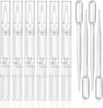 Uadbau 6 Pieces 3ml Empty Cuticle Oil Pen set front view