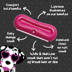 Groomi deshedding tool packaging displaying authentic imported pet care product