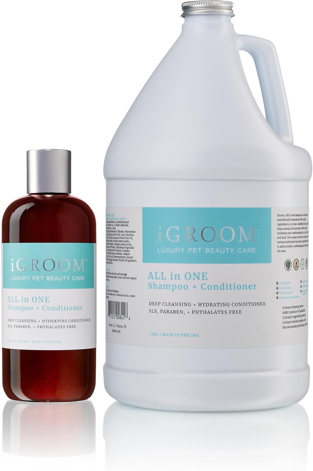 iGroom All-in-One Dog Shampoo + Conditioner, Luxury Pet Beauty Care, Deep Clean All Coat Types, Hydrate and Condition Coat, Made in the USA, Gallon - Image 9