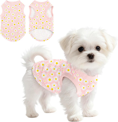 Dog Shirt for Small Medium Dogs, Lightweight Dog Tshirt for Summer, Dog Shirts Sleeveless Soft Stretch for Daily Wear,Independence Day Medium - Image 9