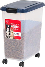 IRIS USA Airtight Dog Food Storage Container, Up to 30 lbs, Attachable Wheels, for Dog Cat Bird and other Pet Food Storage Bin, Keep Fresh, Easy Mobility, BPA Free, Black - Image 10