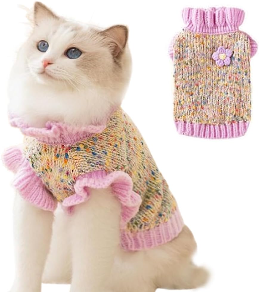 Anelekor small pet sweatshirt highlighting the durable stitching and high-quality construction.