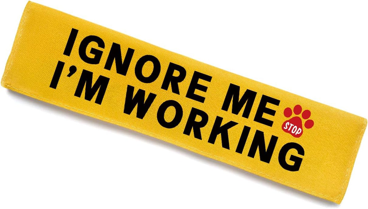Nervous Please Give Me Space Leash Sleeve, Funny Yellow Dog Leash Wrap Alert Hanging ID Patch Tag, Do Not Pet Patch, Pet Birthday Gifts for Dog Lovers Owners - Image 10