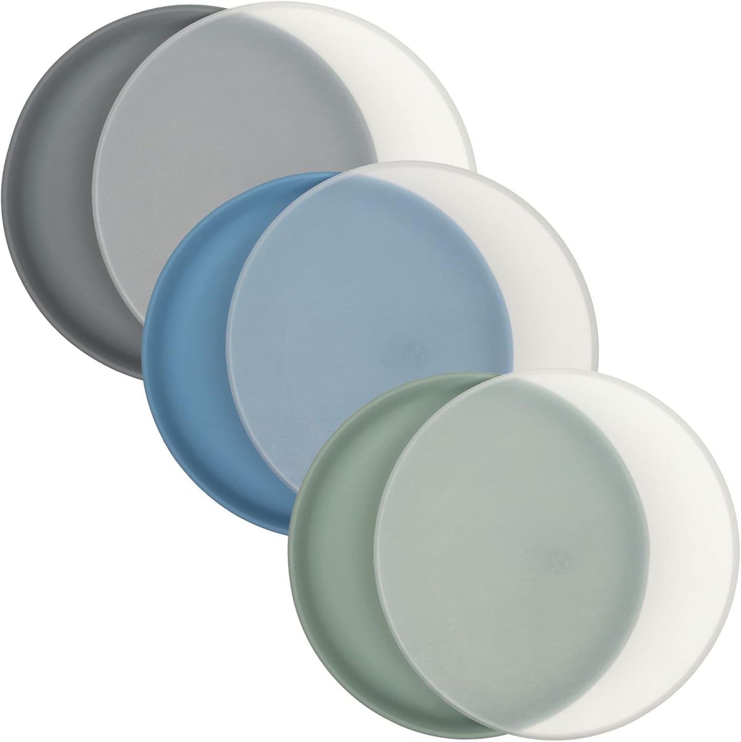 WeeSprout baby and toddler silicone plates with lids front view