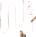 BuddyArmor blush pink cat harness and leash set front view