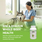 Vetoquinol Tri-Omega fatty acids supplement label showing premium ingredients