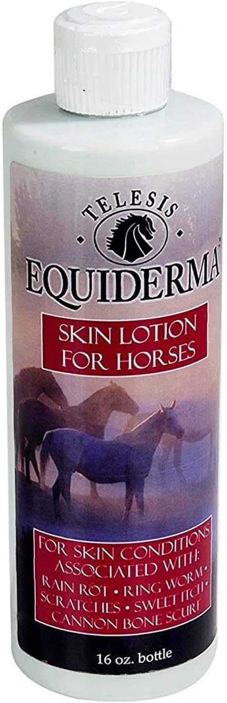 Equiderma equine skincare bottles with application wipes for horses