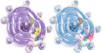 Multiple angle showcase of the blue parakeet educational toy