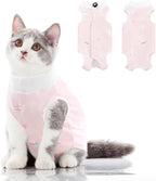 Cat Recovery Suit, Kitten Surgical Full Bodysuit for Abdominal Wound Protector Anti Licking After Surgery, Professional Bandages Cone E-Collar Alternative for Small Male & Female Pets - Image 11