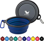 Collapsible Dog Bowls for Travel, 2-Pack Dog Portable Water Bowl for Dogs Cats Pet Foldable Feeding Watering Dish for Traveling Camping with Carabiners, BPA Free (Grey&Black, Small (Pack of 2)) - Image 11