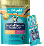 Solid Gold Lickable Cat Treats - Limited Ingredient Chicken SeaMeal(TM) Squeezable Healthy Cat Treats for Indoor Cats - Snack & Topper Squeeze Ups for Cats w/Seaweed for Gut & Immune Support - 3oz/30ct - Image 11